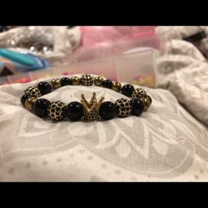 Mens crown bracelet